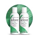 Adore Semi Permanent Hair Color (194 Sweet Mint) (2 Pack) | Vegan & Cruelty-Free Green Hair Dye | No Ammonia, No Peroxide, No Alcohol | 4 Fl Oz