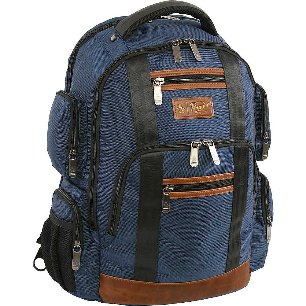 ORIGINAL PENGUIN Peterson Laptop Backpack Fits Most 15-inch Laptop and Notebook Backpack, Navy
