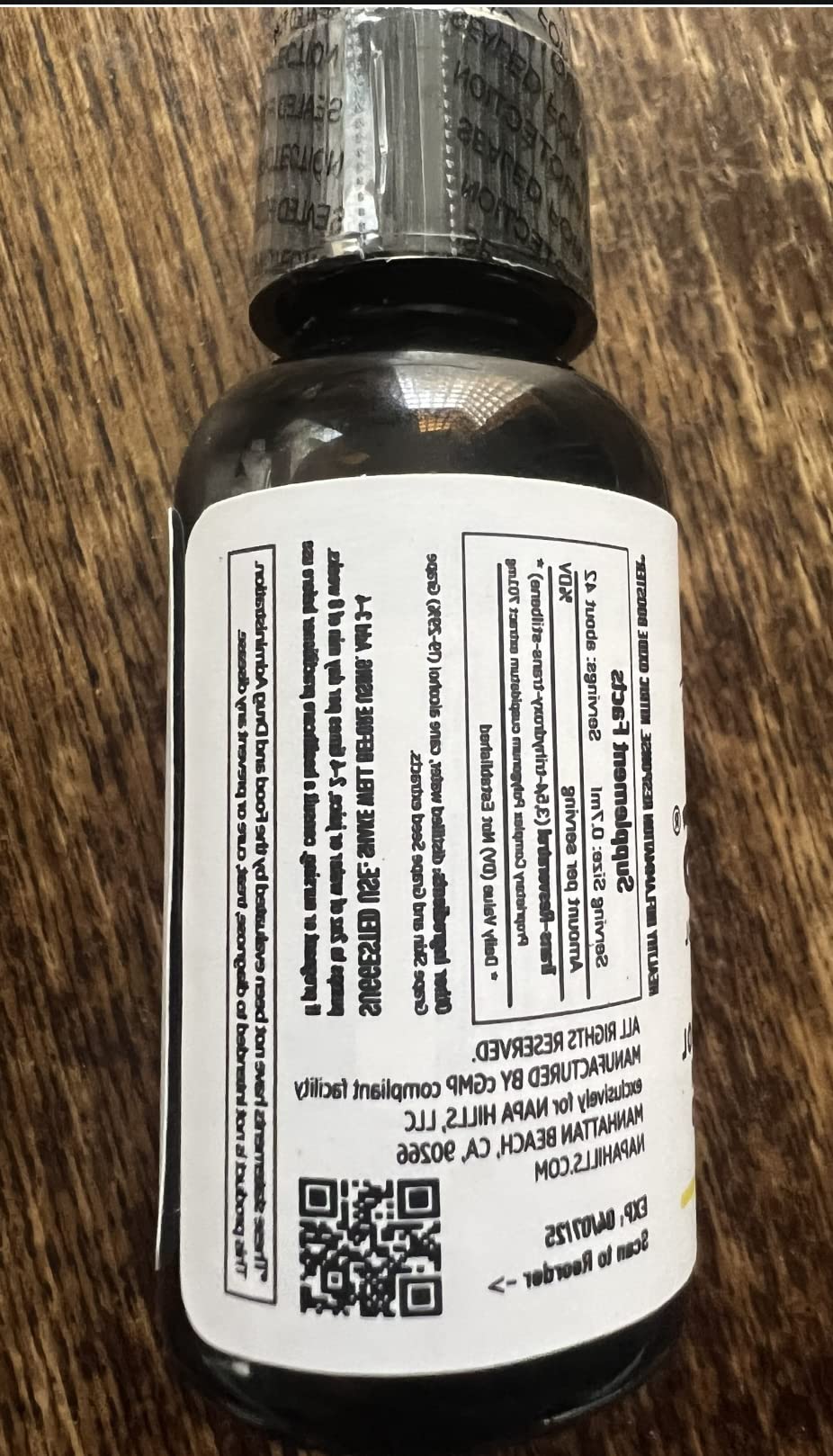 Napa Hills Liquid VitaRes Resveratrol Drops Skincare - Super Concentrated, Natural, Superior Bioavailability - Grape Skin, Grape Seed, Resveratrol (1 Beauty & Personal Care Napa Hills