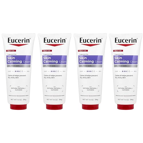 Eucerin Calming Creme Daily Moisturizer - 14 oz, Pack of 4