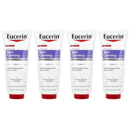 Eucerin Calming Creme Daily Moisturizer - 14 oz, Pack of 4 Beauty & Personal Care Eucerin