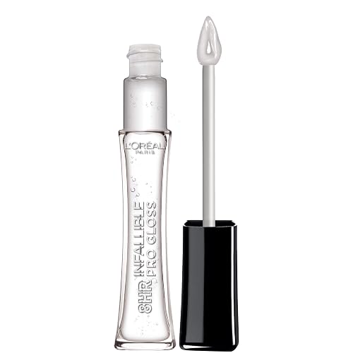 L’Oreal Paris Makeup Infallible 8 Hour Hydrating Lip Gloss, Crystal Glass, 0.21 Fl Oz