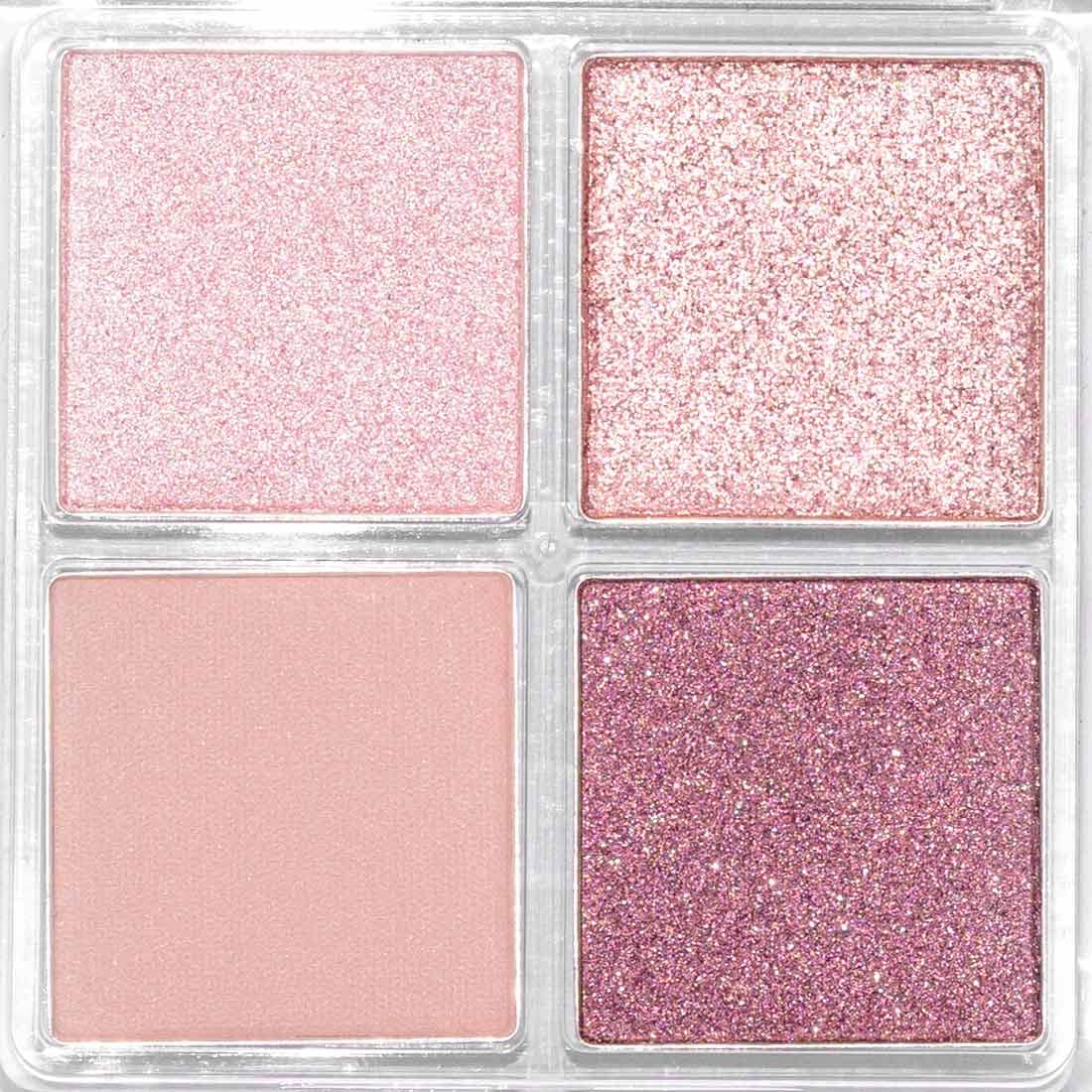 Palladio Eyeshadow Quads Velvety Pigmented Blendable Matte, Metallic & Shimmer Finishes, Creamy Formula, Four Way Quad Eye Shadow Palette, Talc-Free