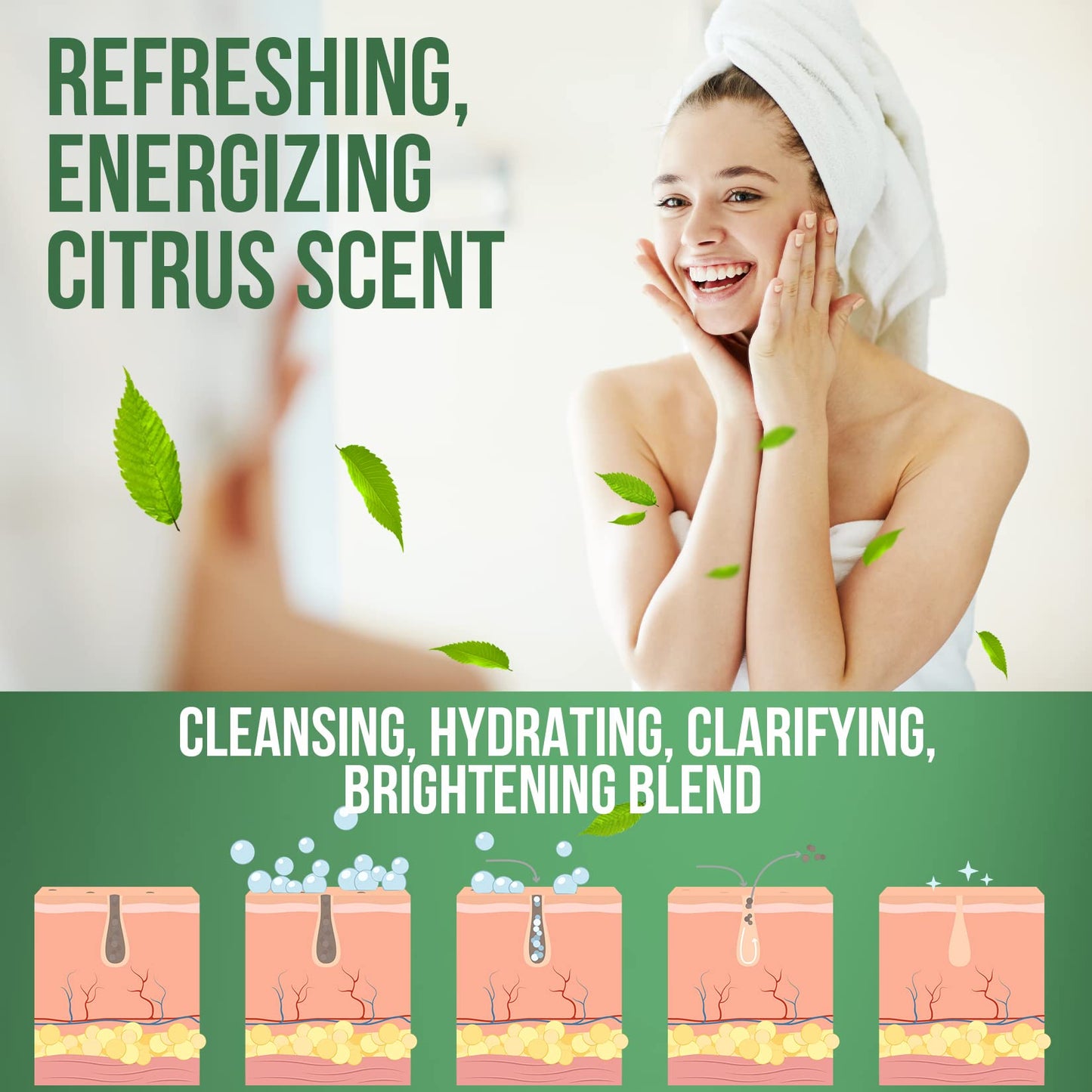 Tea Tree Oil Face Wash, 4oz - Tea Tree Soap Natural Skin Cleanser - Pure Essential Oil Infused Skincare Cleansing Face Soap, Made in USA