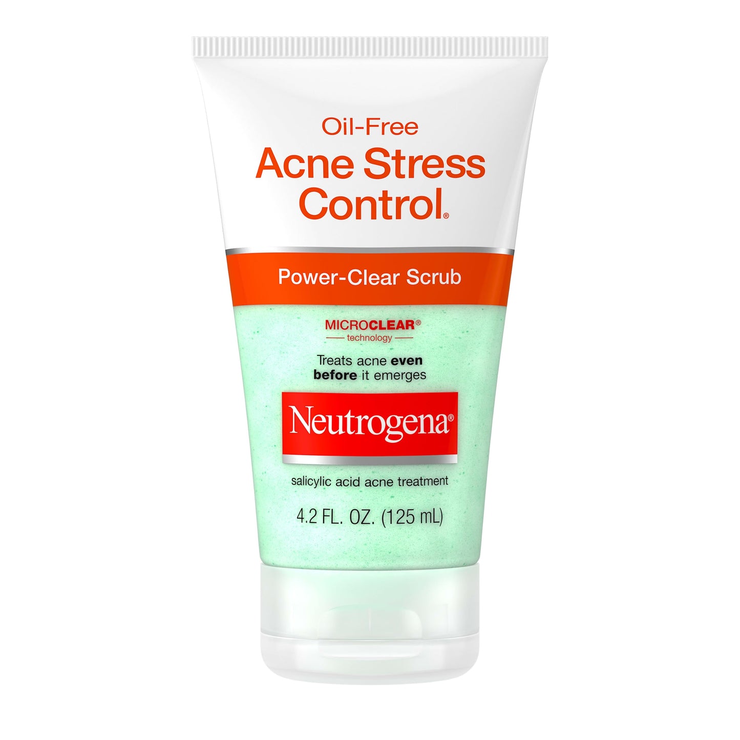 Neutrogena Oil-Free Acne Stress Control Power-Clear Scrub, 2% Salicylic Acid for Acne-Prone Skin, Exfoliating Daily Facial Scrub, 4.2 fl. oz Beauty and Personal Care Neutrogena Default Title