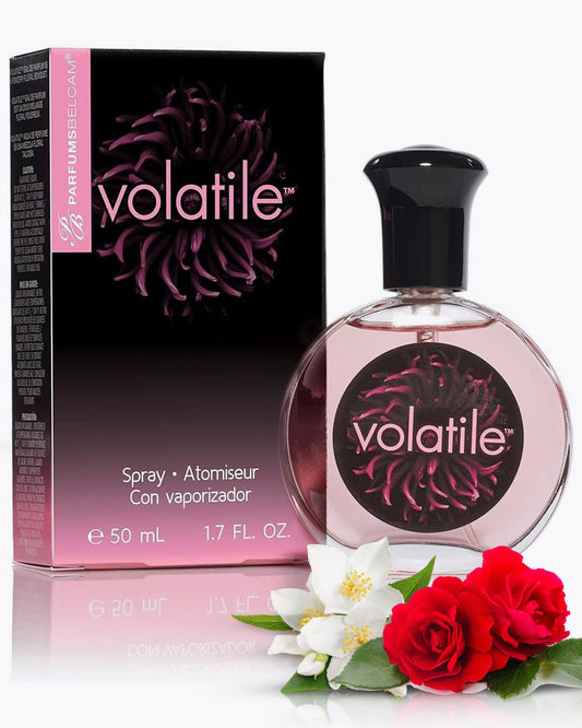 PB ParfumsBelcam Volatile Eau de Parfum Spray for Women - Elegant Powdery Floral Perfume with Jasmine, Rose, Orchid & Freesia, Long Lasting Feminine