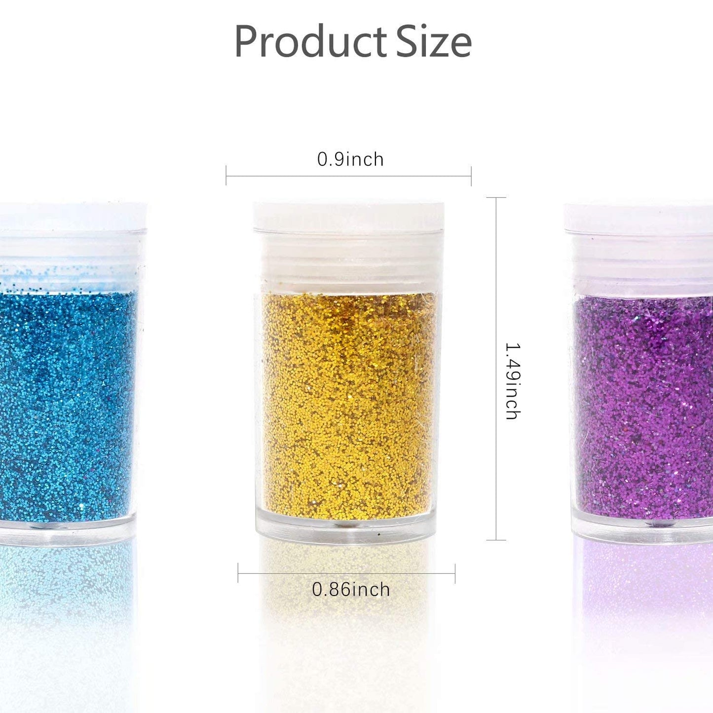 24 Colors Glitter Set, Fine Glitter for Resin, Arts and Craft Supplies Glitter, Festival Glitter Powder Makeup Glitter, Cosmetic Glitter for Body Nail
