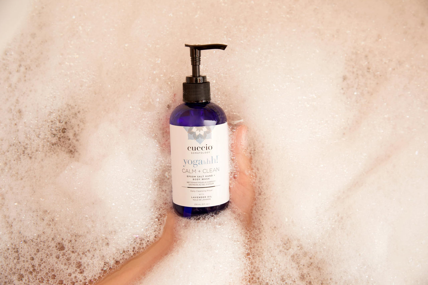 Cuccio Somatology Calm And Clean Epsom Salt Lavender Body Wash - Cleansing, Nourishing Wash And Soak For Pure, Deep, Relaxation - Relief For Sore