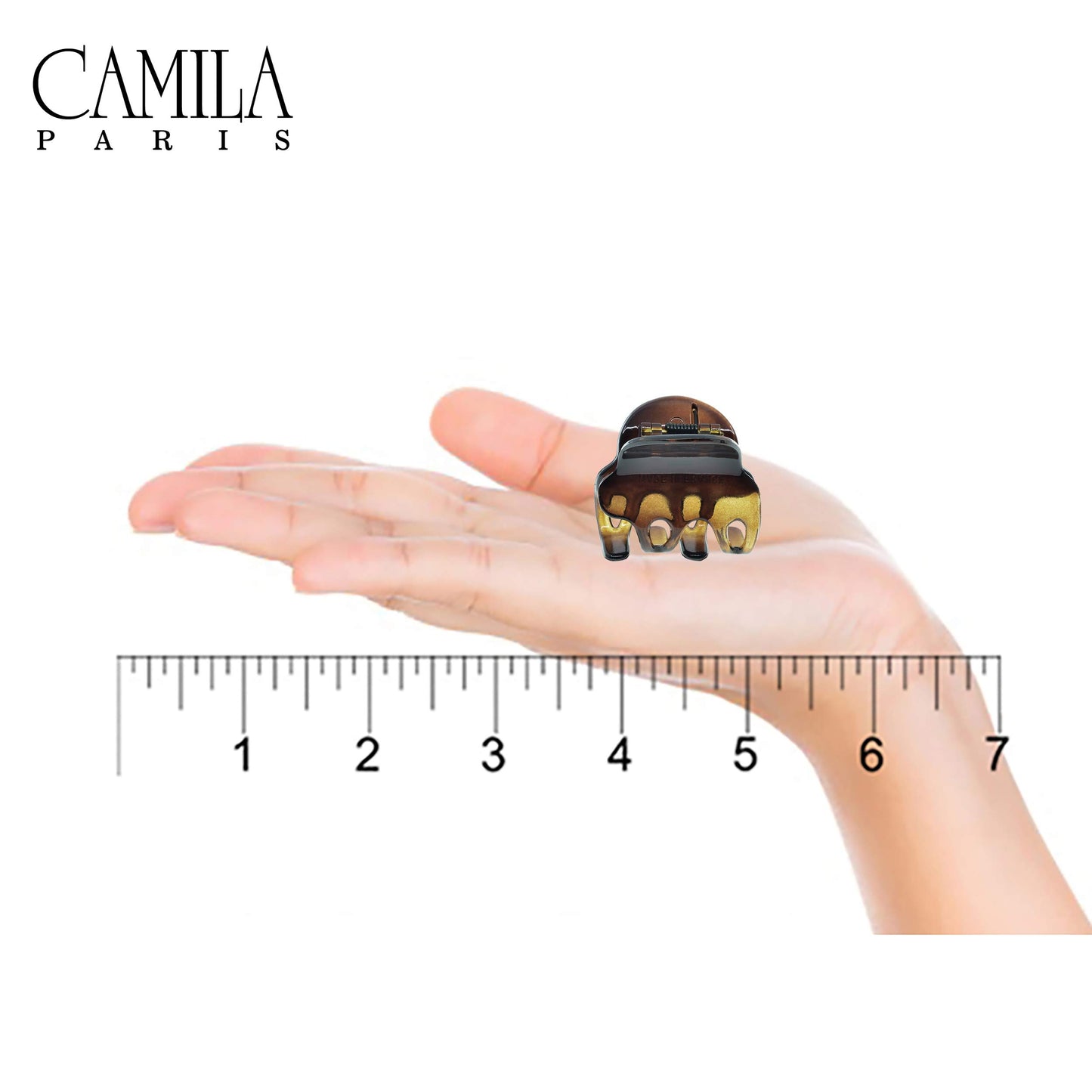 Camila Paris NV36 French Hair Clip for Women, Set of 2 Small Tortoise Girls Hair Claw Clips Fashion Durable Hair Accessories for Women, Luxury Ladies