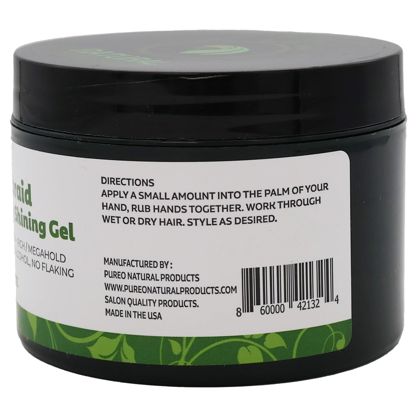 Pure O Hair Solution Product Neatbraid Conditioning Shining Gel 8 Oz (Pack of 1)