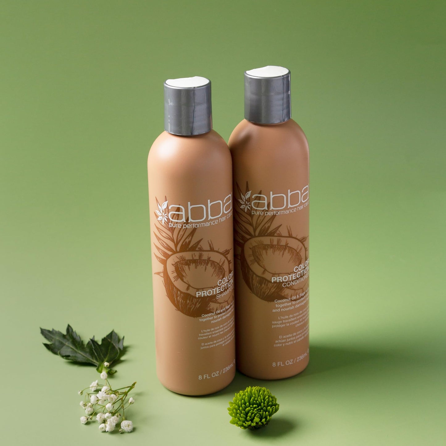 ABBA Color Protection Shampoo, Coconut Oil & Sage, 32 Fl Oz
