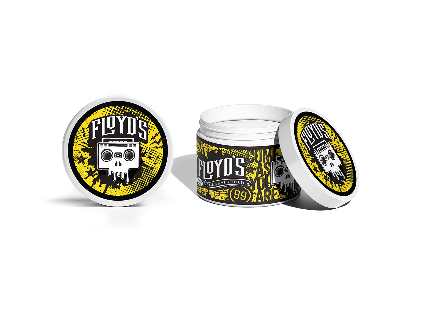 Floyd's 99 Classic Hold Pomade Powered by Suavecito - Medium Hold - Medium Shine - Water Soluble - 4 oz