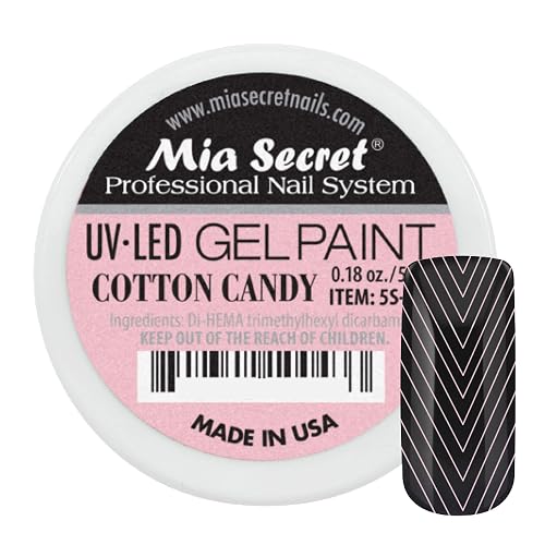 Mia Secret Professional Nail System UV/LED Gel Paint - 5 grams (Cotton Candy) Beauty & Personal Care Mia Secret