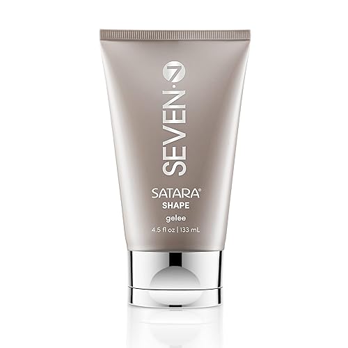 SEVEN Hair Care SATARA SHAPE Gelee Hair Gel for Men + Women, Strong Hold Styling Gel with Green Tea + Sunflower Seed for Blowouts, Thermal Protection