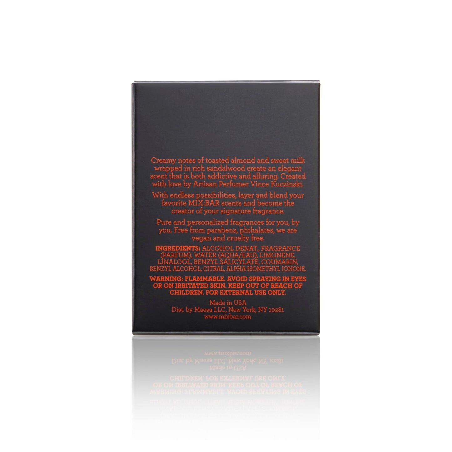 MIX:BAR Perfume for Women - Whipped Almond Fragrance - Eau de Parfum Spray - Notes of Sandalwood, Almond, Hibiscus, Iris, Sweet Milk, 1.7oz