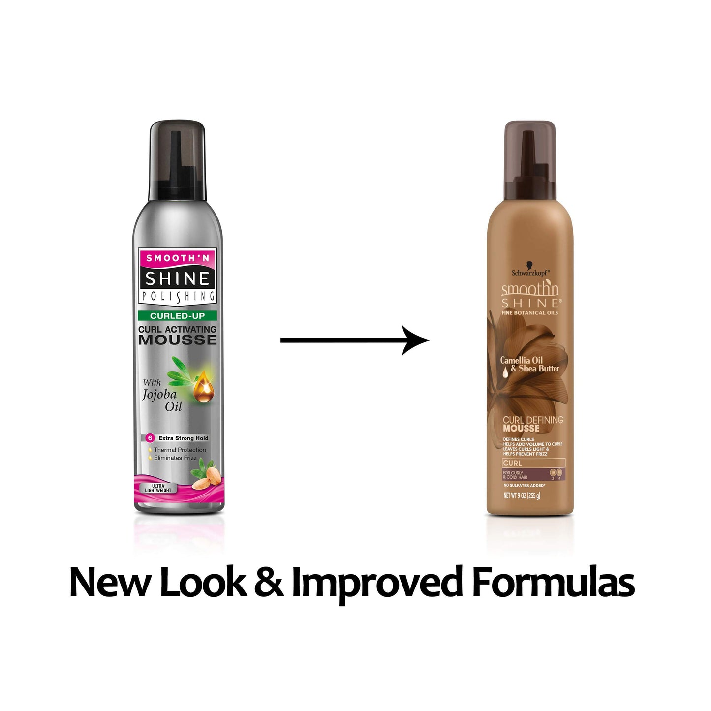 Smooth 'N Shine Curl Defining Mousse, 9 Ounces