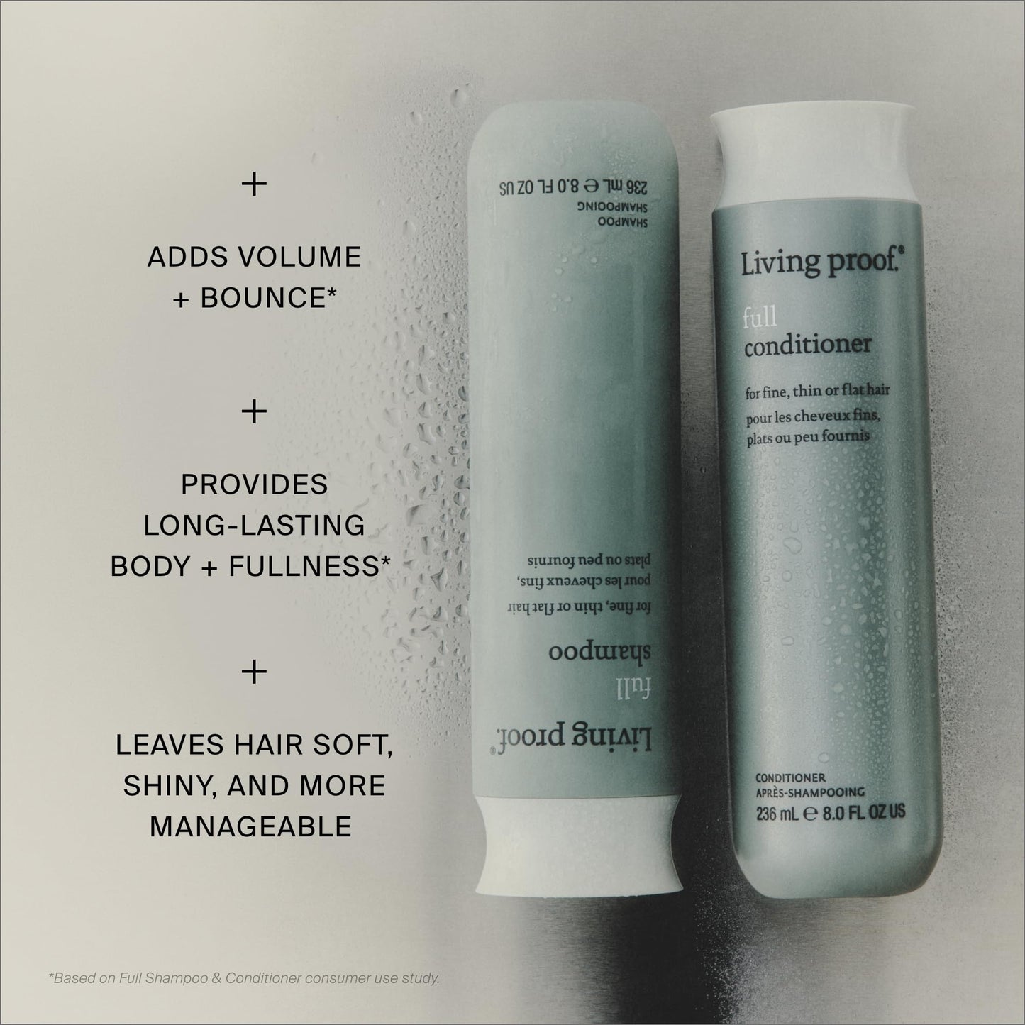 Living proof Full Conditioner Volumizing & Moisturizing Conditioner - Adds Volume, Softness, Shine, Silicone-Free, Safe for Color Treated Hair, 8 oz Beauty and Personal Care Living Proof