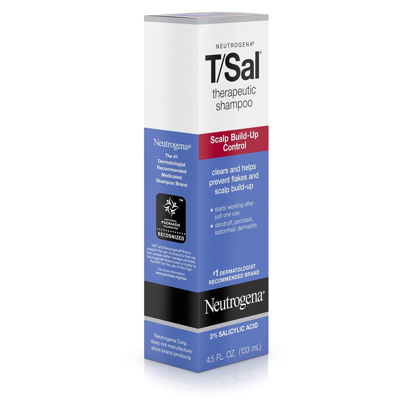 Neutrogena T/Sal Therapeutic Shampoo, Scalp Build-Up Control 4.5 oz, 130 fl oz