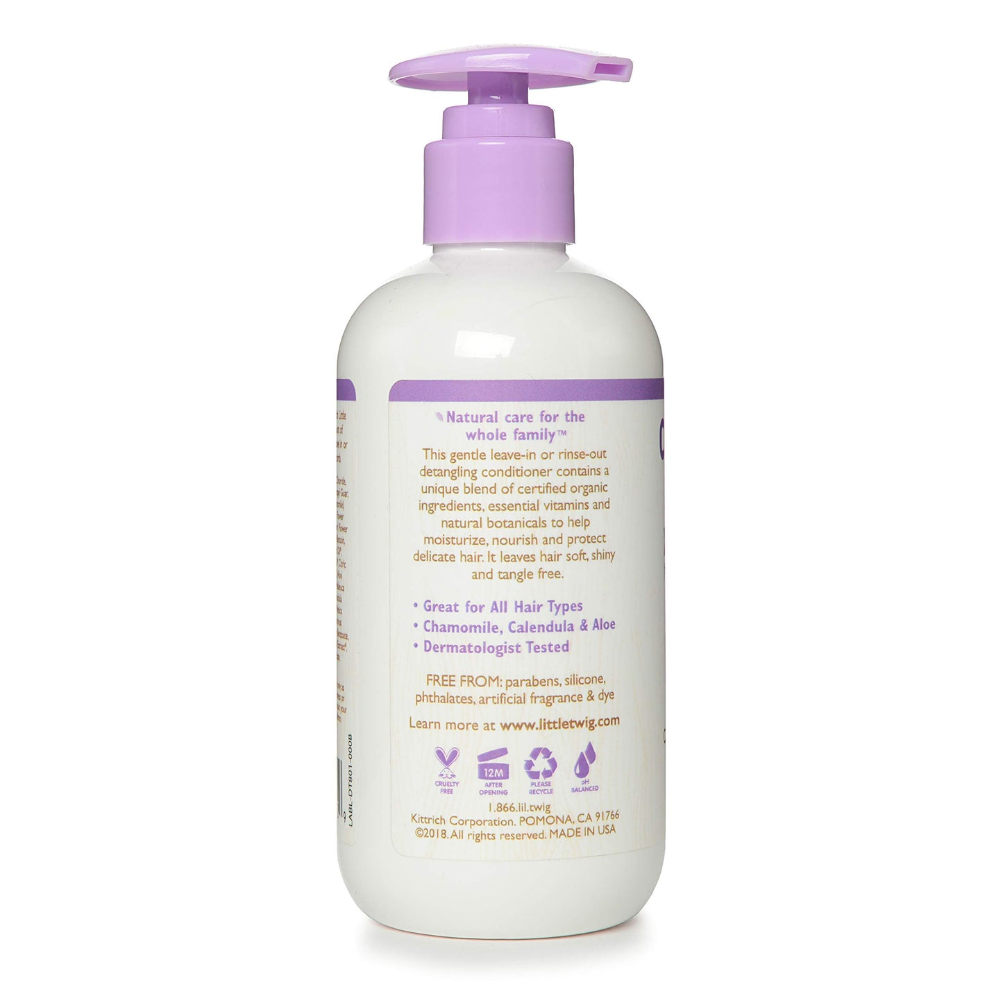 Little Twig Detangling Conditioner, Natural Conditioner with Plant Derived Formula, Hair Conditioner with Essential Oils and Extracts, Suitable