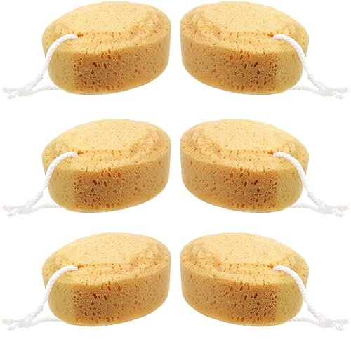 Boao 6 Pieces Foam Body Sponge Soft Exfoliating Bath Sponge Shower Sponge Body Scrubber for Adults Body Cleansing Supplies, 5.5 Inch