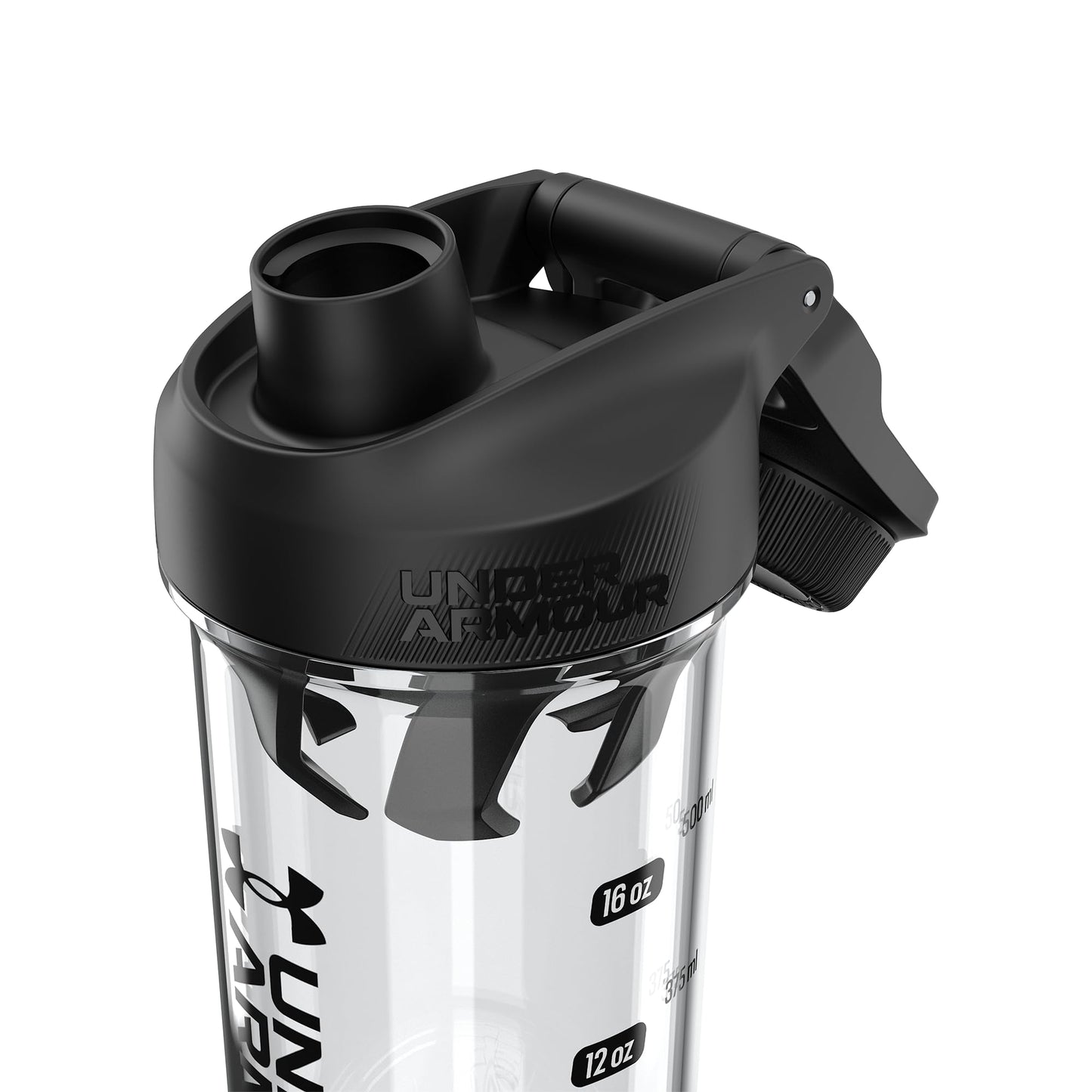 Under Armour UA 24oz Clarity Shaker Bottle Clear/Black OSFA