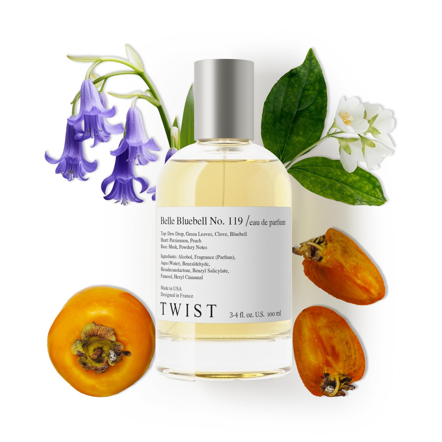 Twist Belle Bluebell No. 119 - Inspired by J. M. Wild Bluebell, Long-Lasting Perfume for Women, Paraben-Free, Vegan, Clean Ingredients, Fragrance Beauty & Personal Care HOUSE OF TWIST