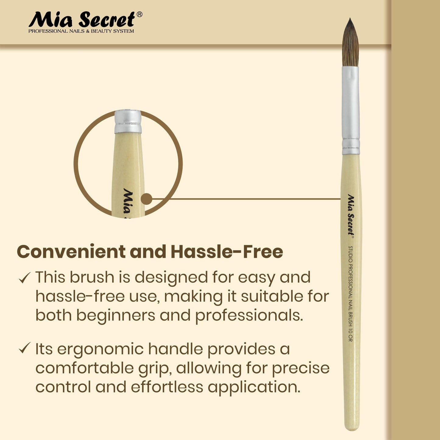 Mia Secret - Brush - (Acrylic) Studio Professional (10 OR) Beauty & Personal Care Mia Secret