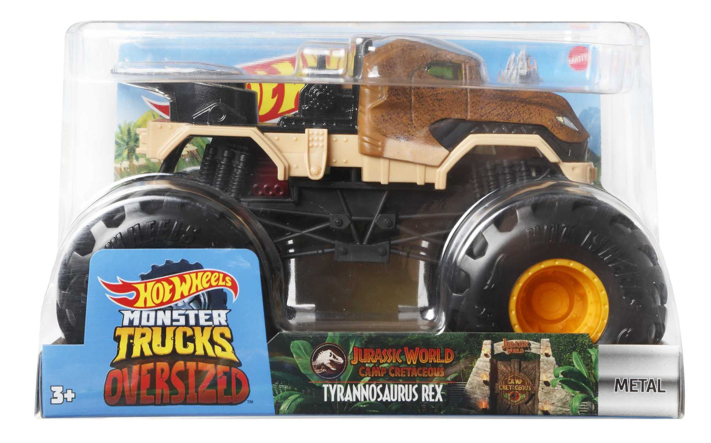 Hot Wheels Monster Trucks 1:24 Scale Vehicles, Collectible Die-Cast Metal Toy Trucks with Giant Wheels & Stylized Chassis, Gift for Kids Ages 3 Years…
