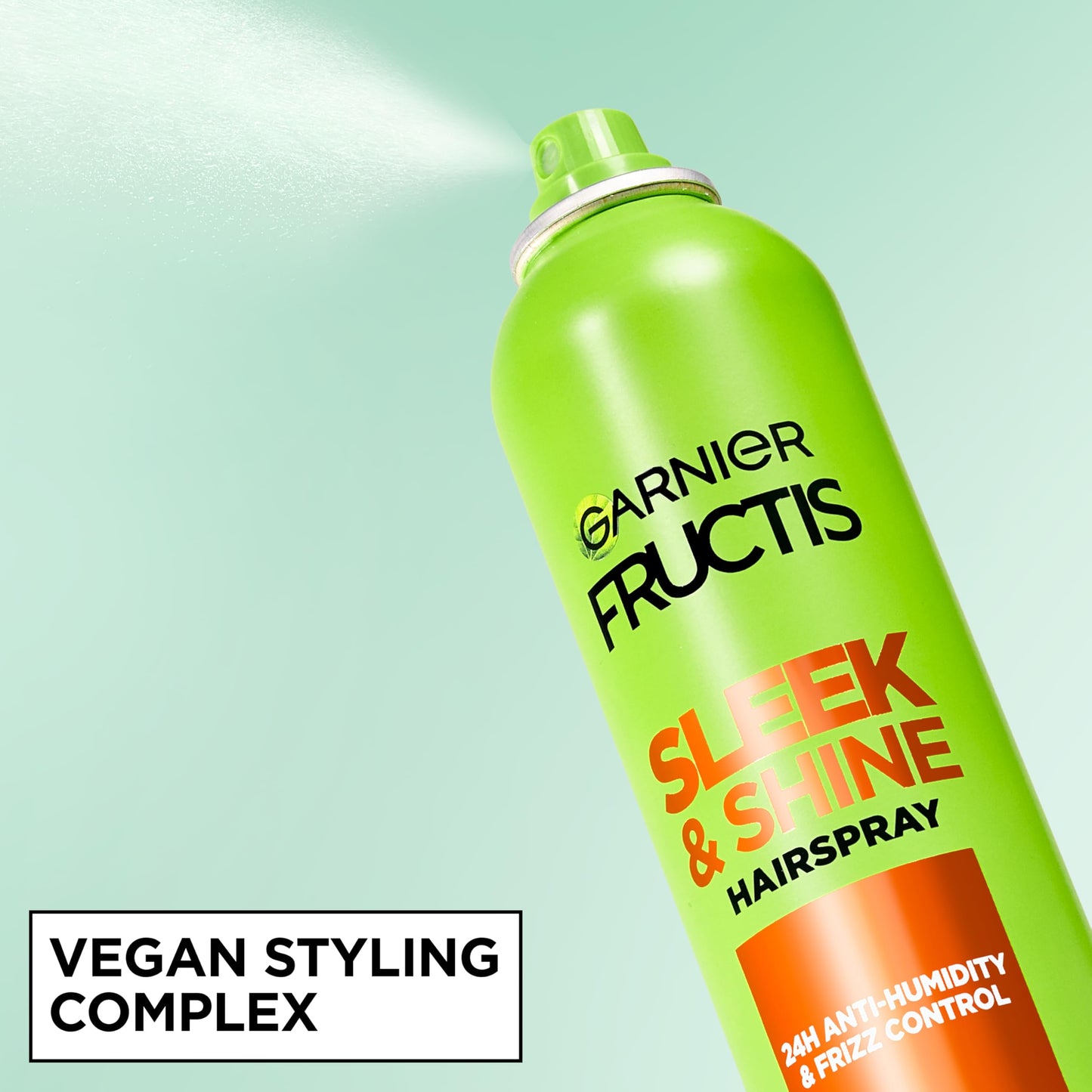 Garnier Fructis Style Sleek and Shine Anti-Humidity Hairspray, Ultra Strong Hold, Frizz Protection 8.25 Oz, 3 Count (Packaging May Vary)