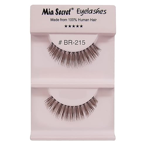 Mia Secret Mix Highlights Eye Lashes - Natural-Looking Black Strip False Eyelashes - 4 Pack