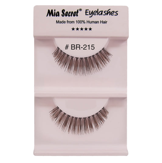 Mia Secret Mix Highlights Eye Lashes - Natural-Looking Black Strip False Eyelashes - 4 Pack