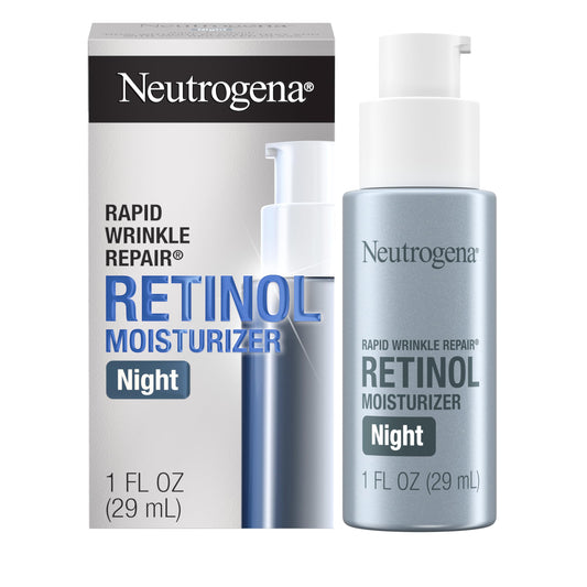Neutrogena Rapid Wrinkle Repair Retinol Night Face Moisturizer, Daily Anti-Aging Face Cream with Retinol & Hyaluronic Acid to Fight Fine Lines