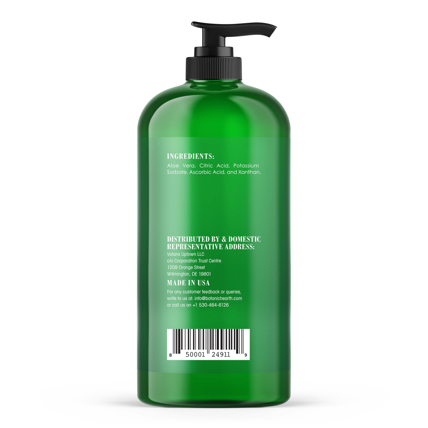 Botanic Hearth Aloe Vera Moisturizing Liquid Gel - 100% Pure Aloe, Enriched with Vitamin C for Dry & Itchy Skin - No Added Color, Fragrance, or