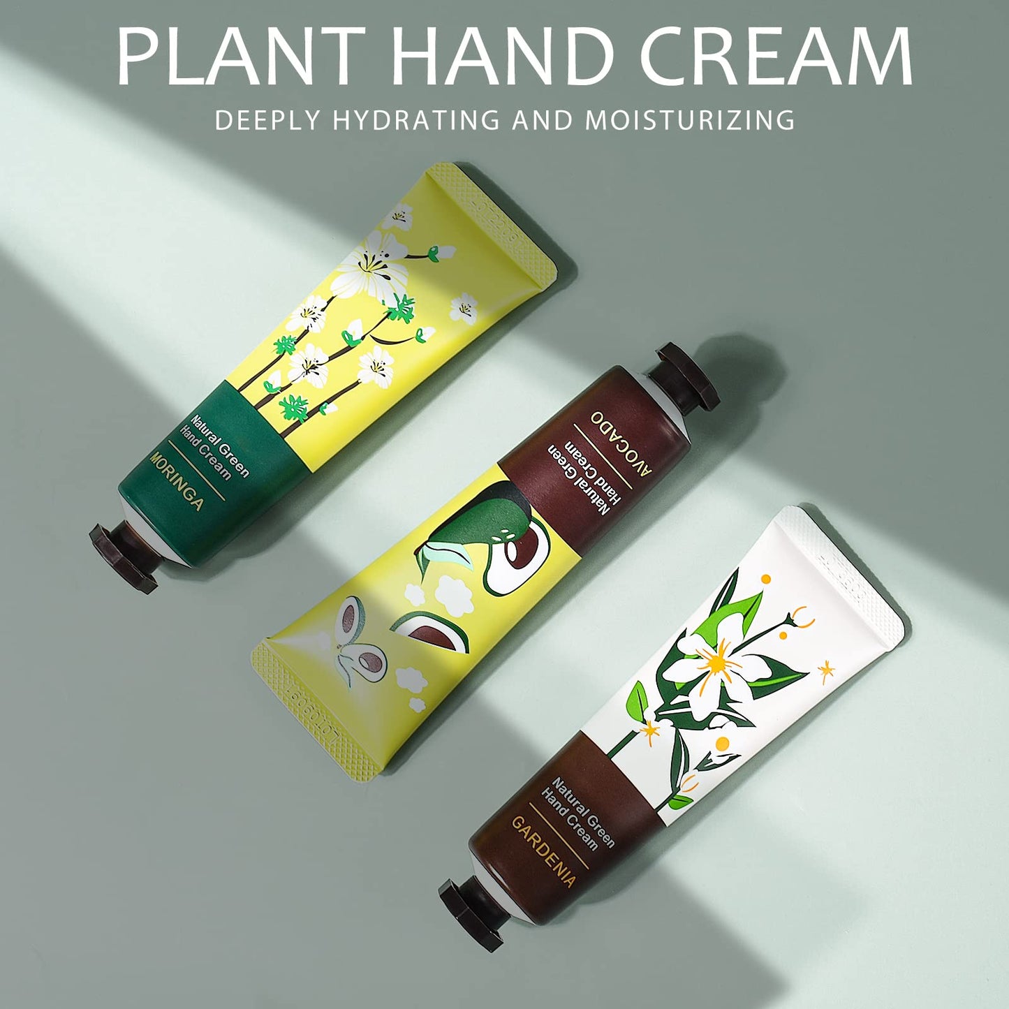 Ownest 10 Pack Hand Cream Kit, Plant Fragrance Moisturizing Hand Care Cream, Hydrating Formula Hand Lotion for Dry Crack Skin, Protable Travel Size