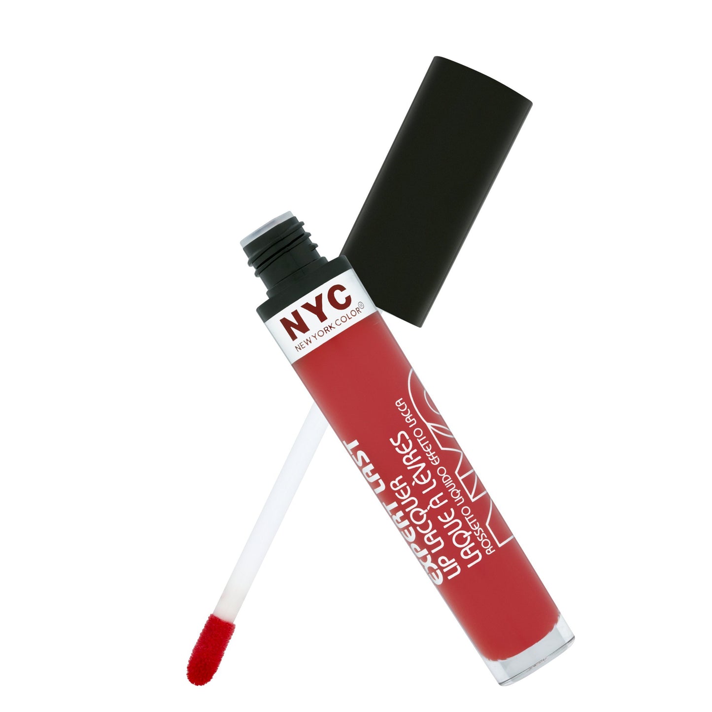 N.Y.C. New York Color Expert Last Lip Lacquer, Rockaway Ruby, 0.15 Fluid Ounce