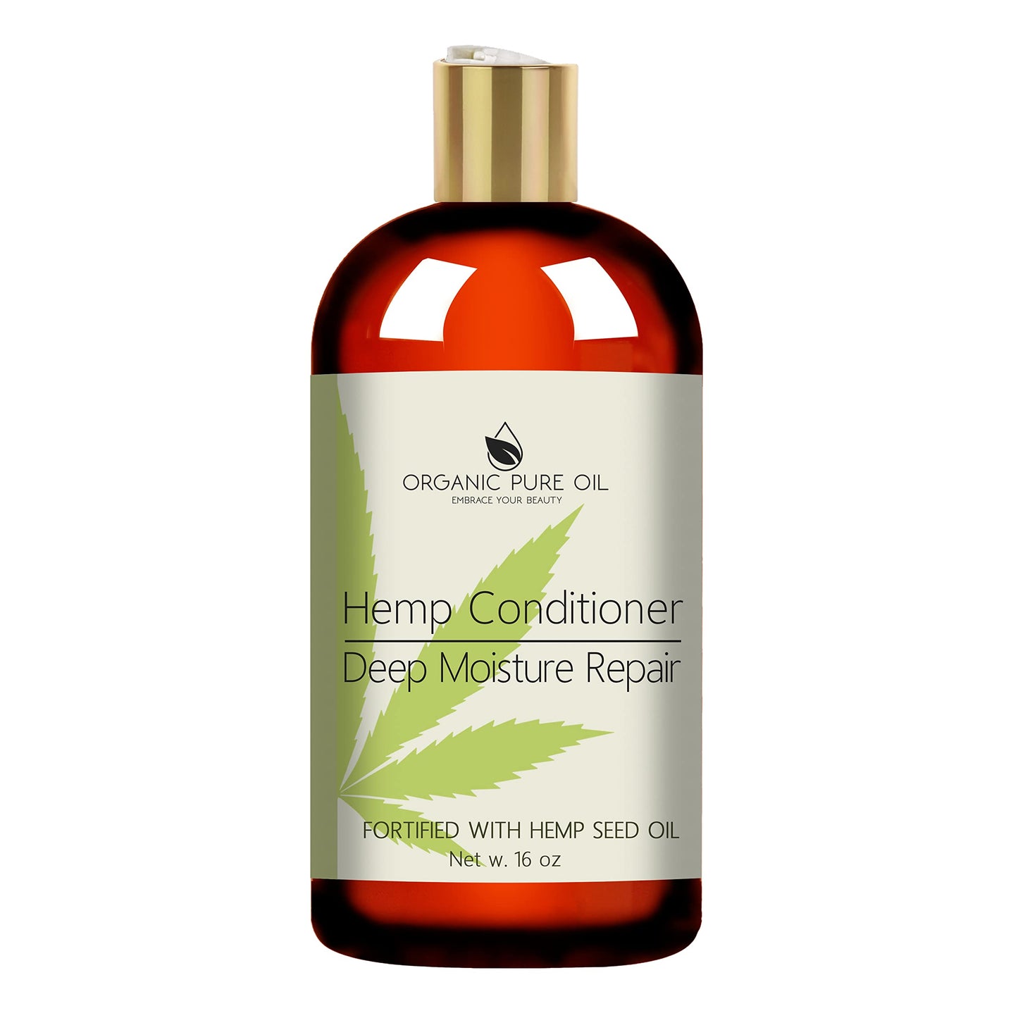 Hemp Hydrating Shampoo and Conditioner Set - 16 oz, For Men and Women - Color Treated Hair, All Natural - Sulfate Free - Curly or Frizzy Hair - Made