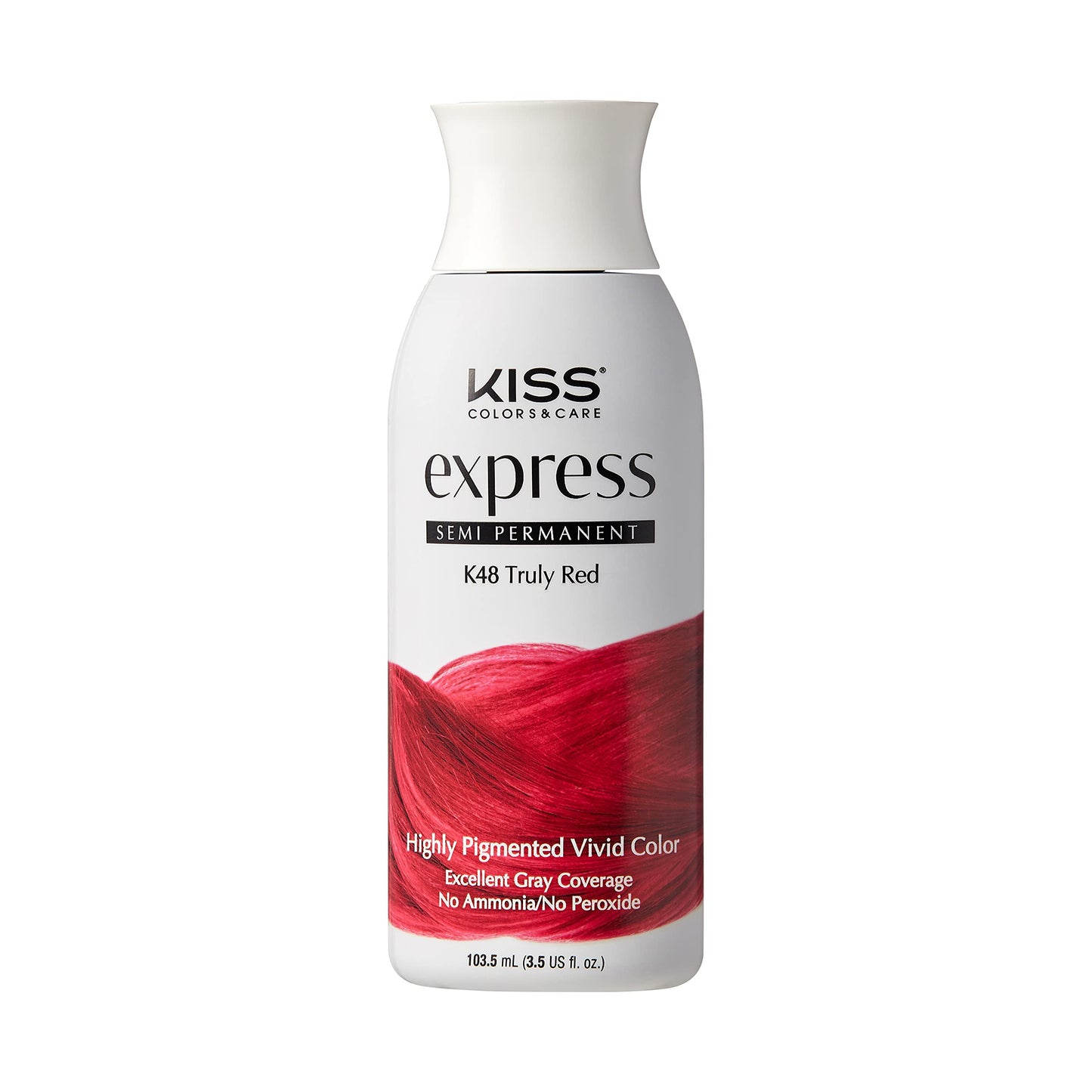 Kiss: Express Semi Permanent Hair Color - Truly Red K48-Truly Red