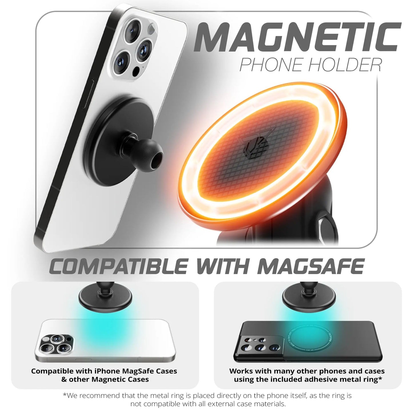 Tackform Link Vent Mount Magnetic Phone Holder - Compatible with MagSafe, 2021-2025 Ford F150 & Raptor, 2023-2025 Ford Super Duty | Billet Aluminum…