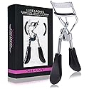 SHANY Luxe Lashes Eyelash Curler - Professional Makeup Tool with Two Silicone Replacement Pads, Gentle Curl, Crease-Free, No Pinching Or Pulling