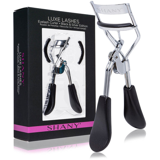 SHANY Luxe Lashes Eyelash Curler - Professional Makeup Tool with Two Silicone Replacement Pads, Gentle Curl, Crease-Free, No Pinching Or Pulling