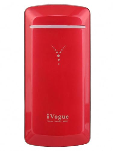 Nano Handy H2O Hydrating Facial Mist Atomizer Skin Revitalizer Refresher, Clear Radiant Moisture Skin in 30 Seconds!, Red