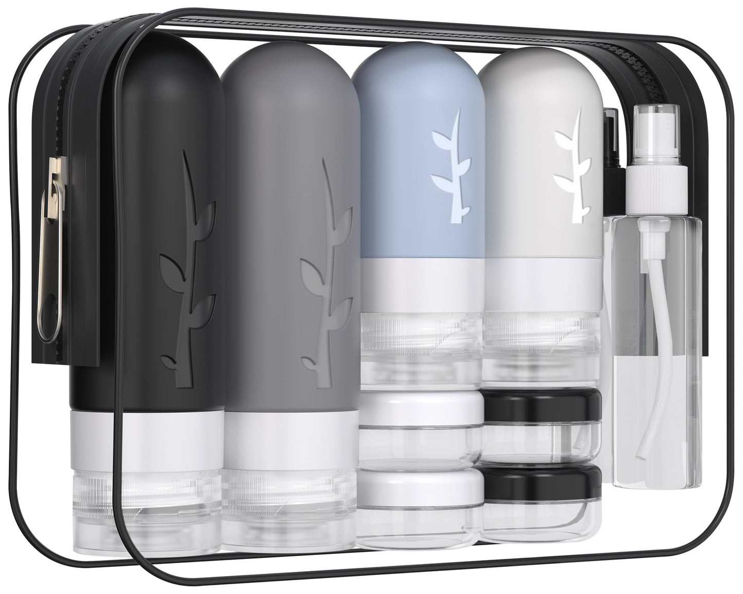 Vinofes 16 Pack Travel Size Toiletries Kits - Leak Proof TSA Approved Travel Bottles for Toiletries Essential - BPA Free Travel Containers