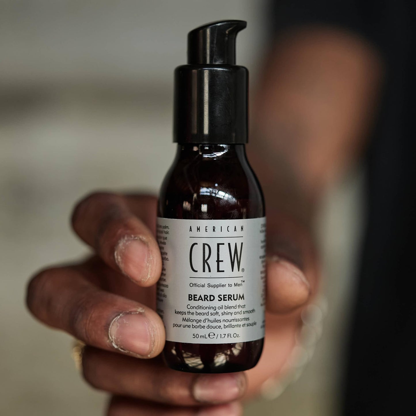 American Crew Beard Conditioner Serum, Conditioning Oil Blend for a Soft, Shiny & Smooth Beard, Stocking Stuffer for Him, 1.7 Fl Oz