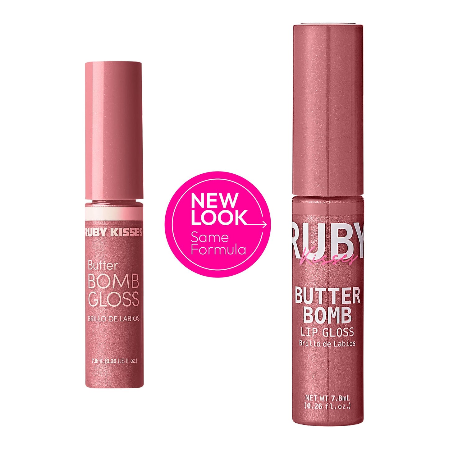 Ruby Kisses Butter Bomb Lip Gloss, High-Shine Non-Sticky Hydrating Plumping
