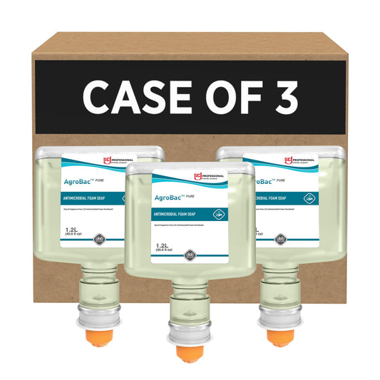 AGROBAC PURE FOAM ANTRIBAC HAND WASH 1.2 LITER TOUCH FREE, 3 PACK