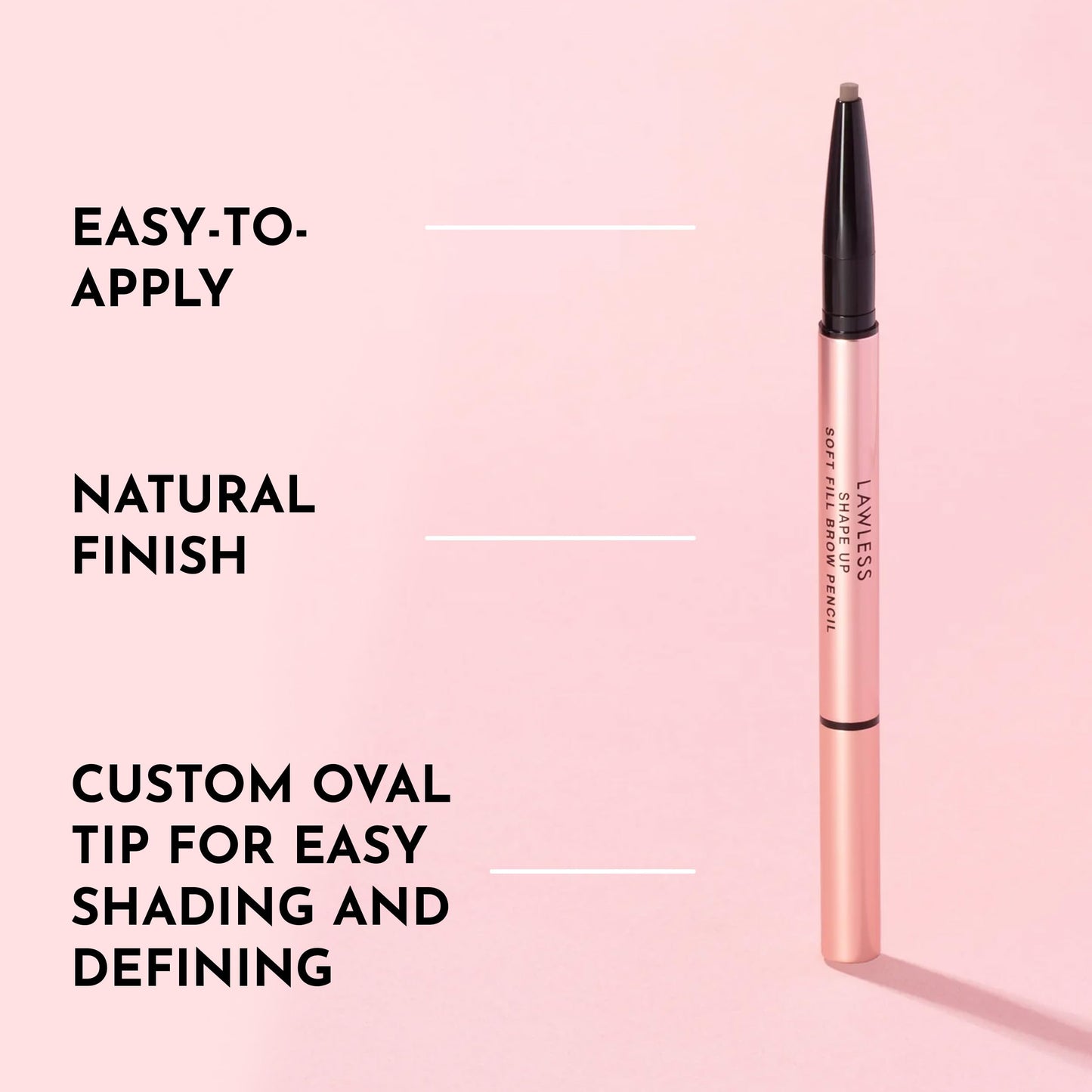 LAWLESS Women's Shape Up Soft Fill Brow Pencil, Cacao, Brown, 0.005 Ounce