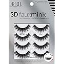 Ardell 3D Faux Mink Lashes 854 - Lightweight False Eyelashes with Invisiband, Dramatic Volume and Flare, 4-Pair, 1-Pack