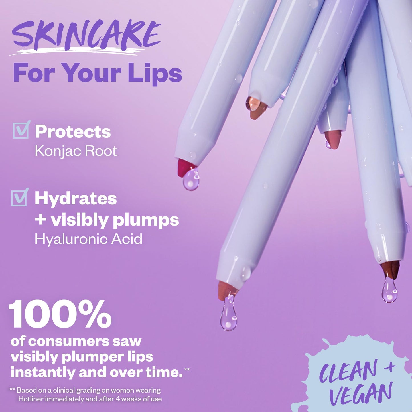 Kosas Hotliner Lip Liner - Hydrating Lip Pencil with Hyaluronic Acid & Konjac, Long-Lasting Lip Liner with Built-In Sharpener & Brush, Max Beauty & Personal Care Kosas