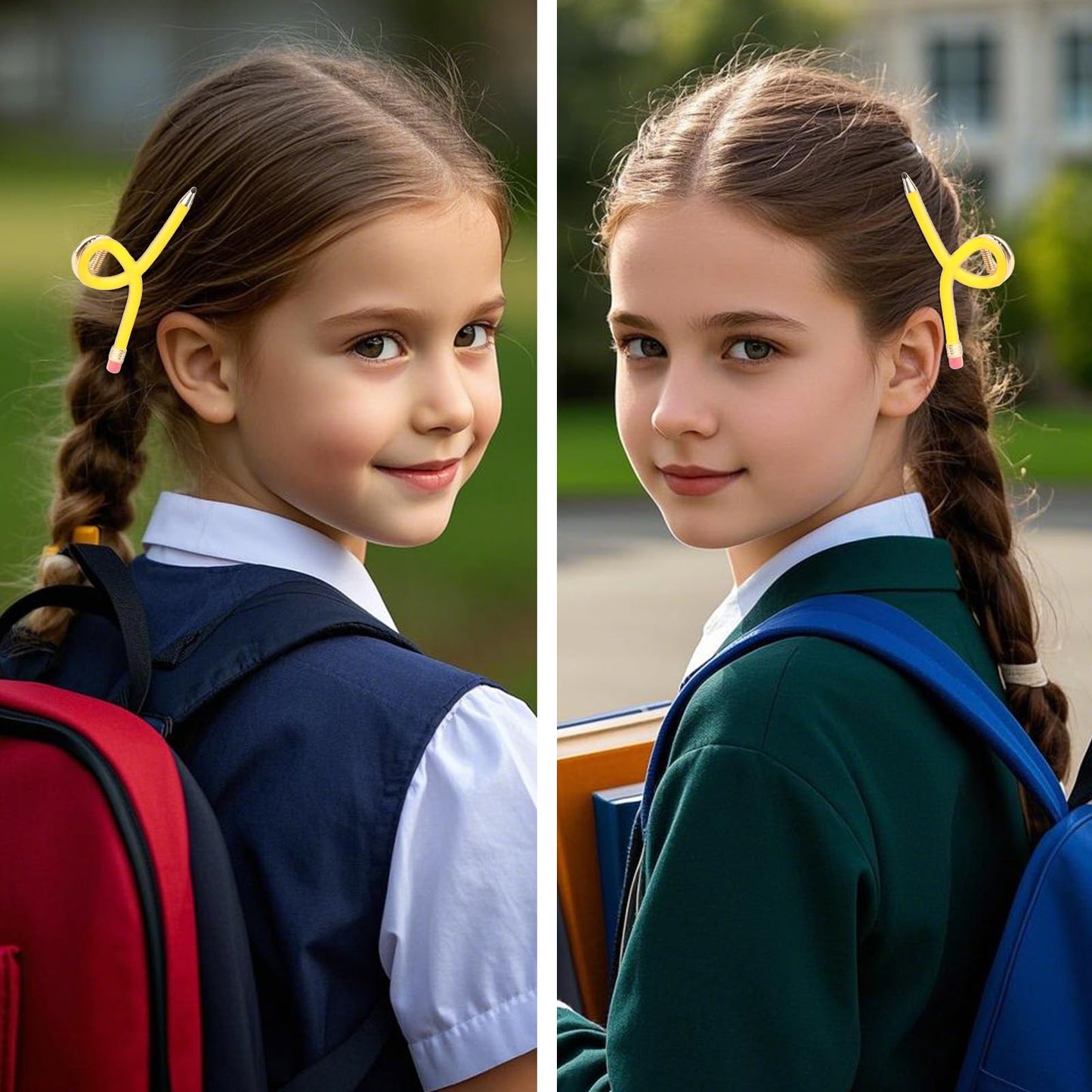 YARIEW Pencil Hair Clips for Women Thin Hair Teacher Gifts Claw Clips for Thick Hair Funny Back to School Hair Clips for Teacher Appreciation Gifts Beauty and Personal Care YARIEW