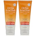 Neutrogena Acne Wash Cream Cleanser 6.7 Ounce (200ml) (Pack of 2)